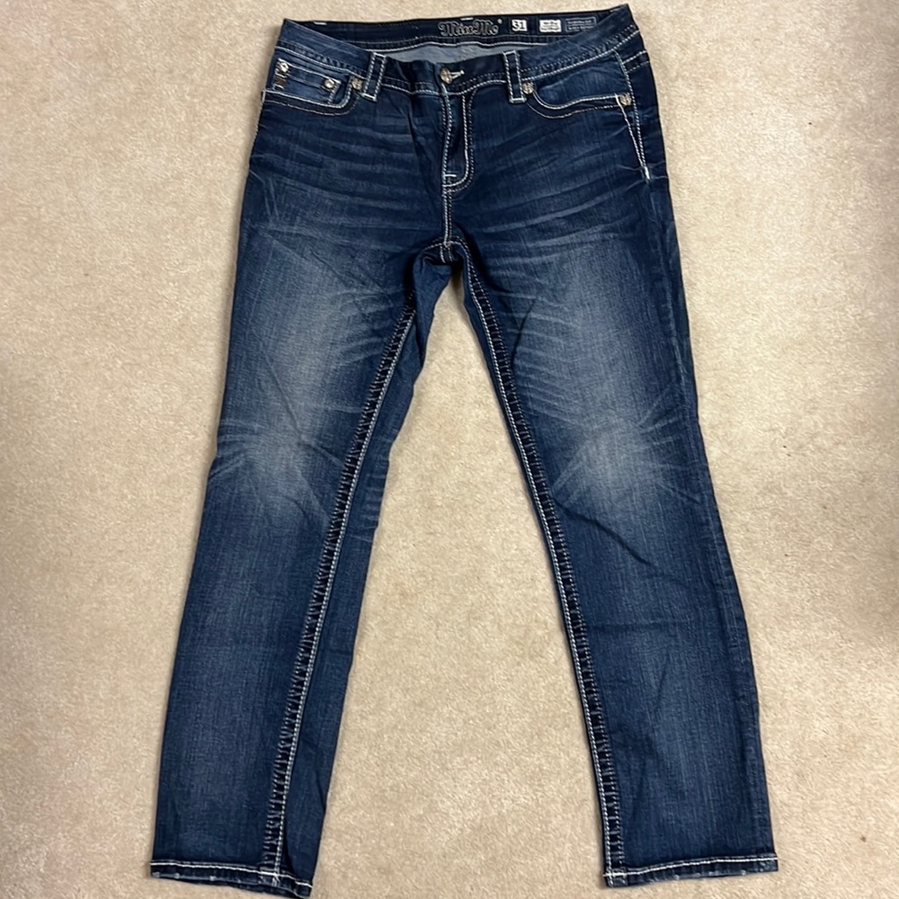 Women’s Miss Me Mid-Rise Easy Straight Designer Jeans